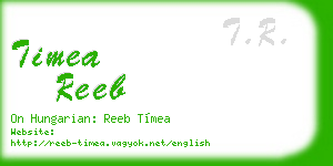 timea reeb business card